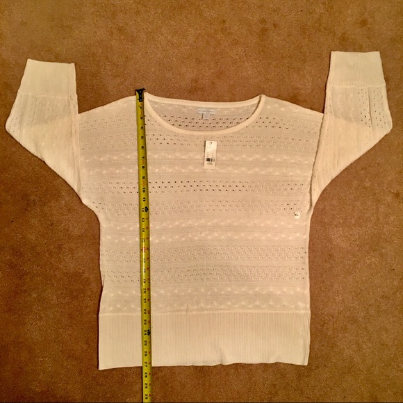 New York & Co. Women’s Cream Dolman Knitted Sweater - Picture 4 of 10